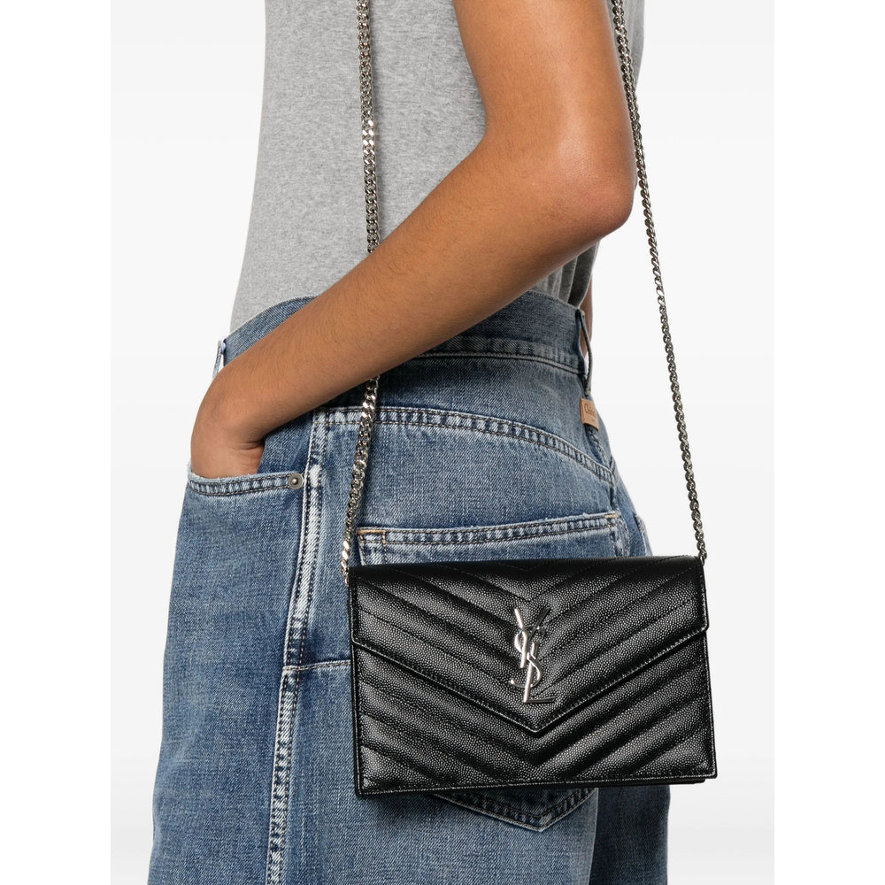 Saint Laurent Black Clutch Bags Women SAINT LAURENT