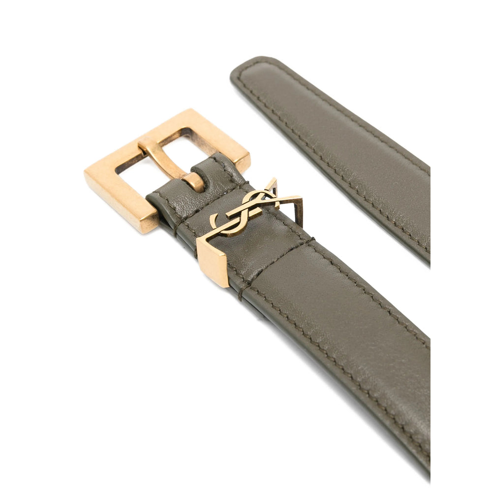 Saint Laurent Grey Belts Women SAINT LAURENT
