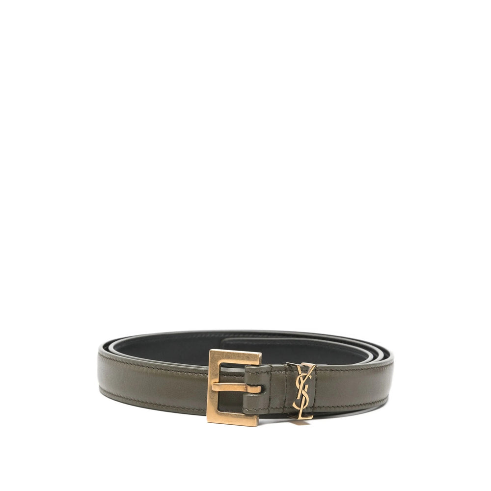 Saint Laurent Grey Belts Women SAINT LAURENT