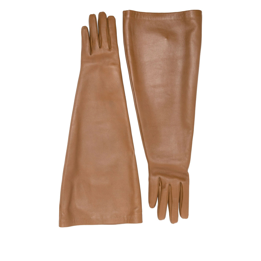 Saint Laurent Brown Gloves Women SAINT LAURENT
