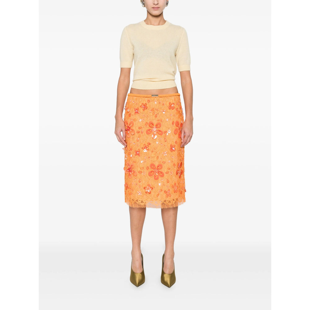 Gucci Orange Skirts Women GUCCI
