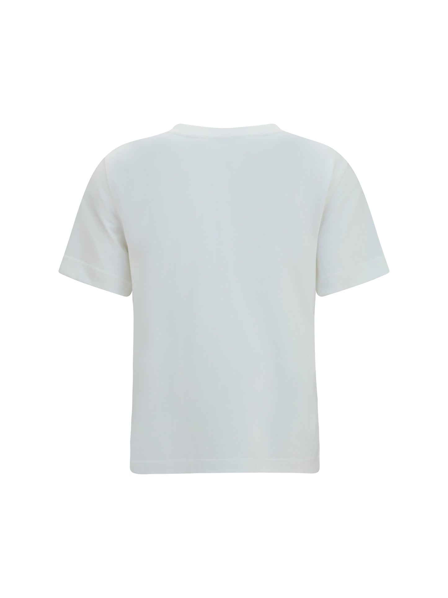 Burberry Women Cotton T-Shirt With Check Flag BURBERRY