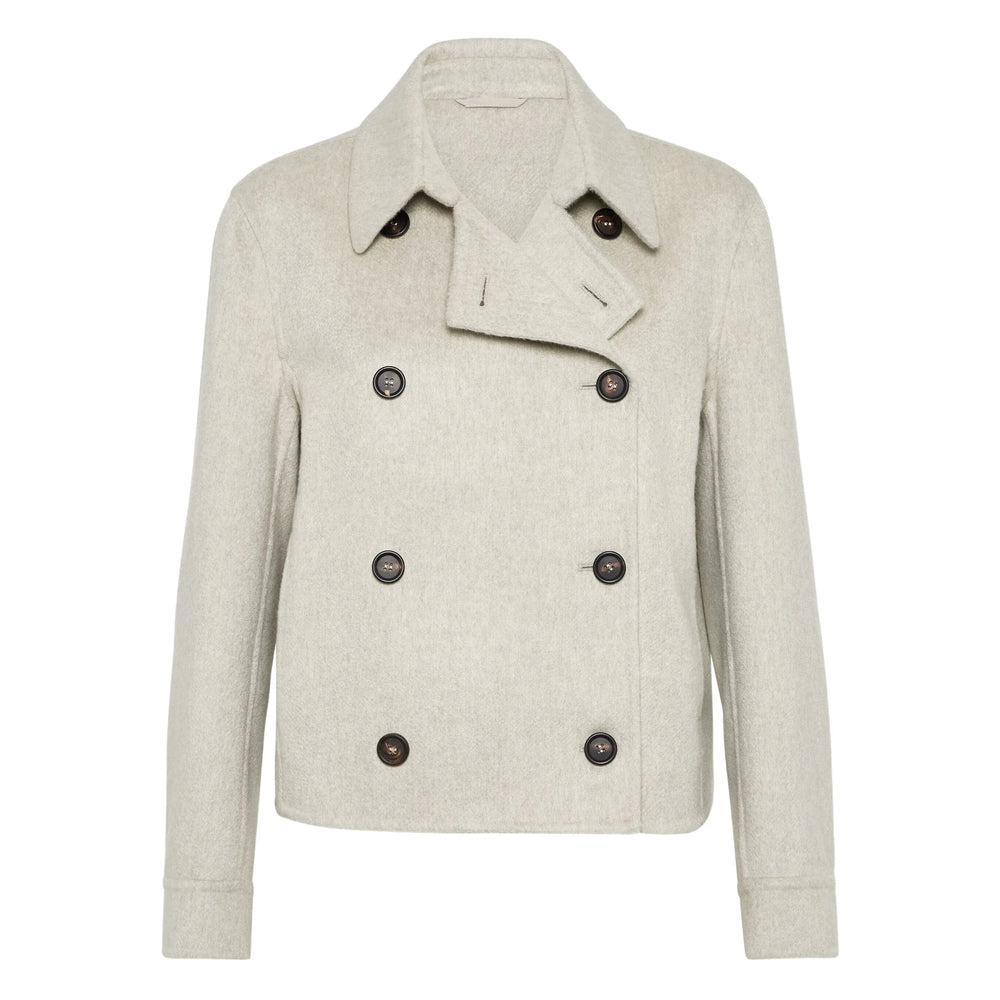 Brunello Cucinelli Neutrals Jackets - Cropped Jackets Women BRUNELLO CUCINELLI