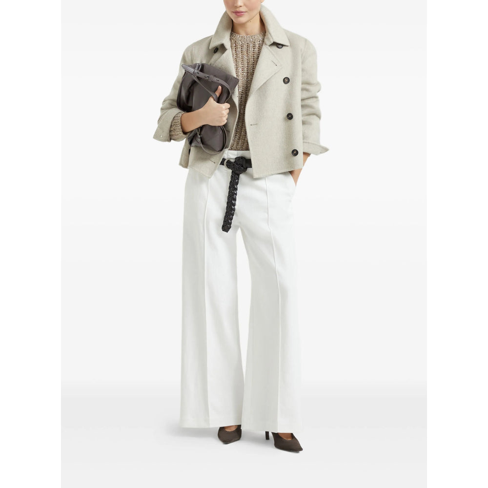 Brunello Cucinelli Neutrals Jackets - Cropped Jackets Women BRUNELLO CUCINELLI