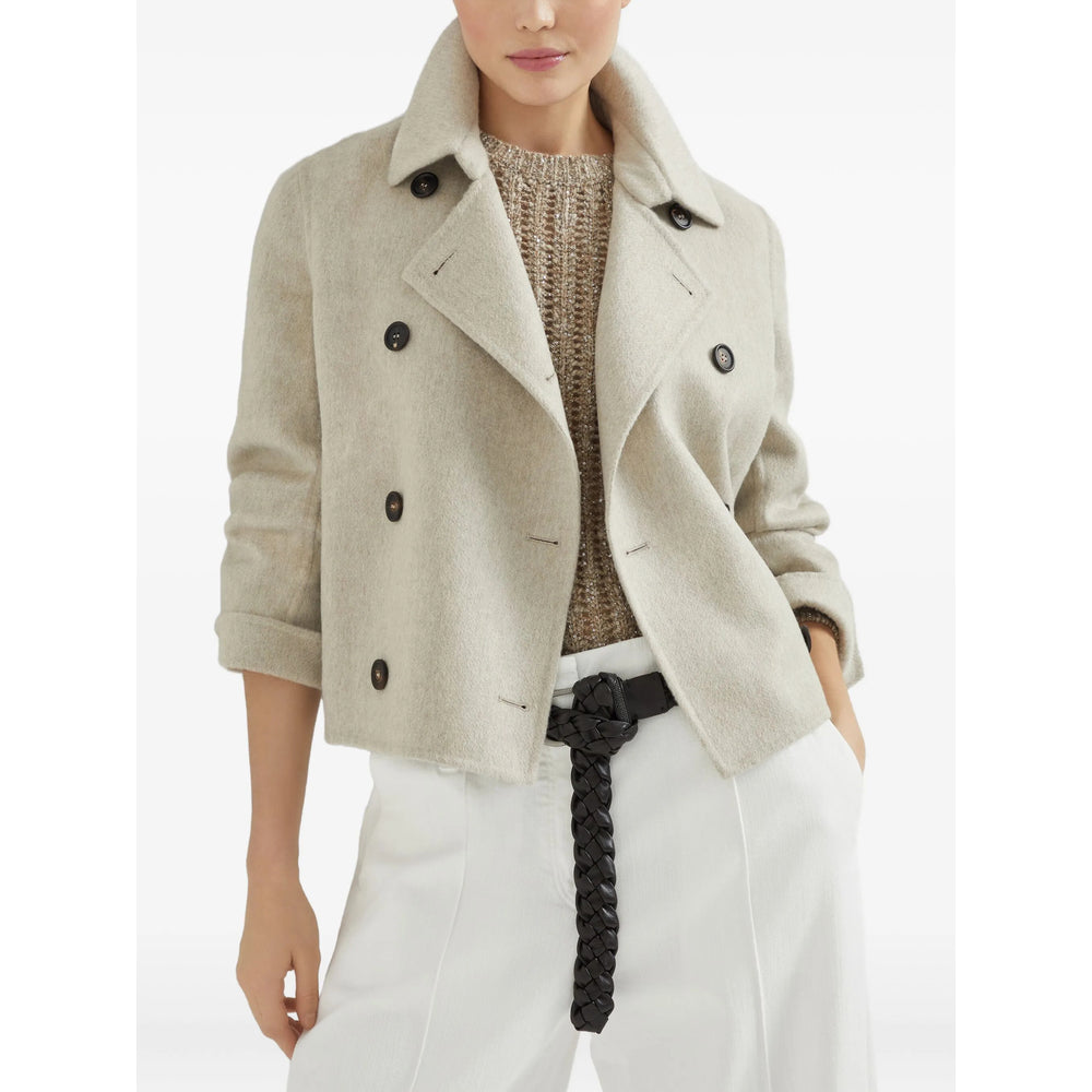 Brunello Cucinelli Neutrals Jackets - Cropped Jackets Women BRUNELLO CUCINELLI