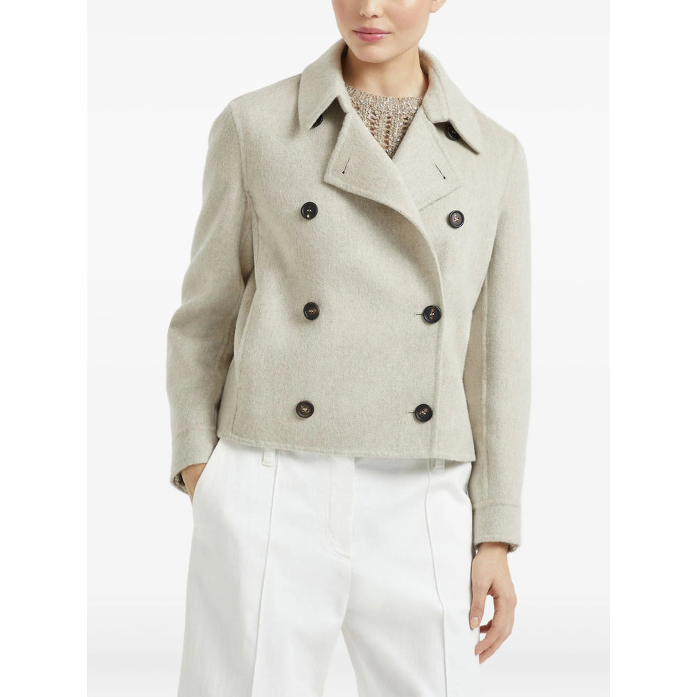 Brunello Cucinelli Neutrals Jackets - Cropped Jackets Women BRUNELLO CUCINELLI