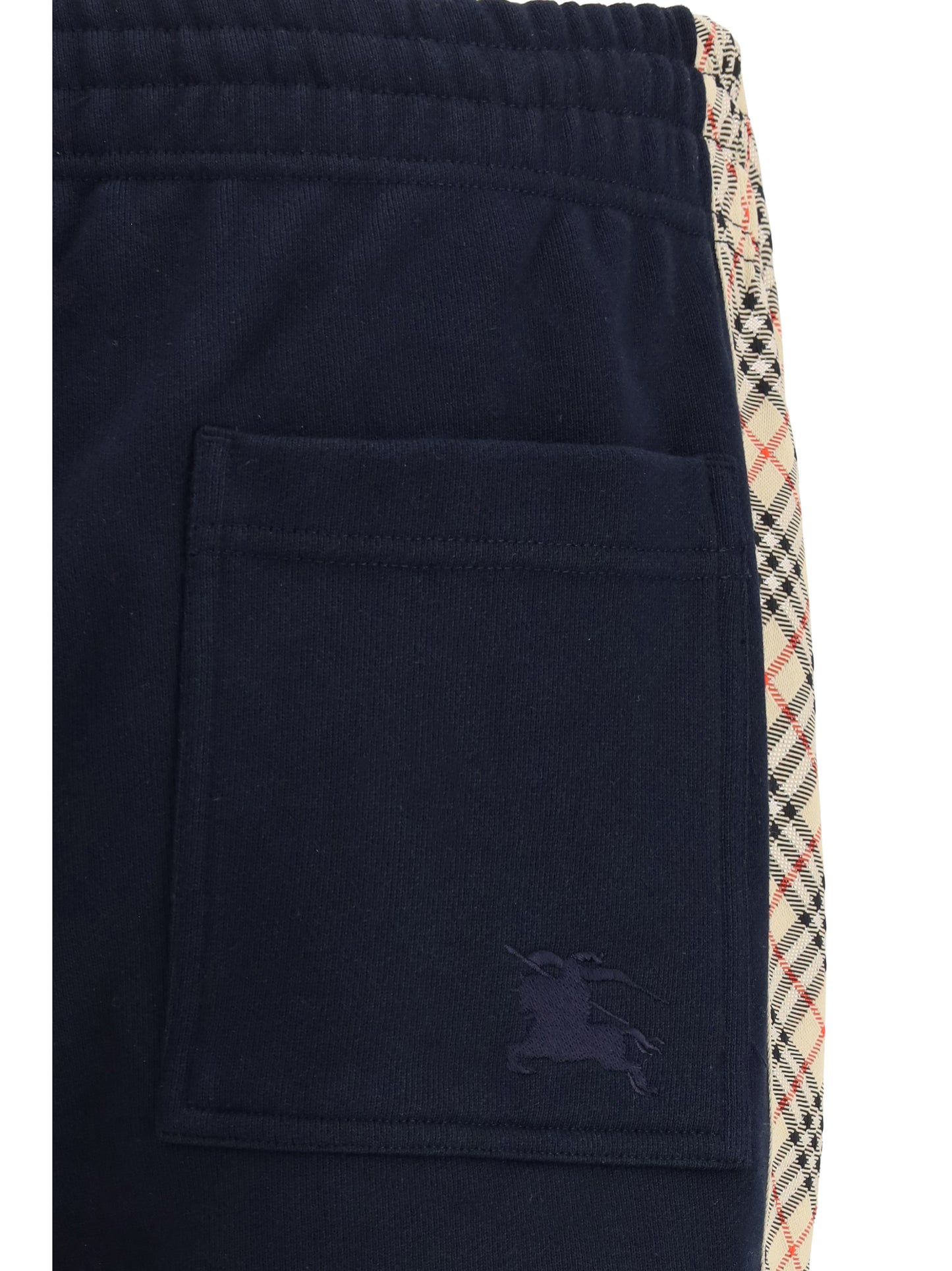 Burberry Men Jogging Pants Feature Signature Burberry Check Tape Along The Sides BURBERRY