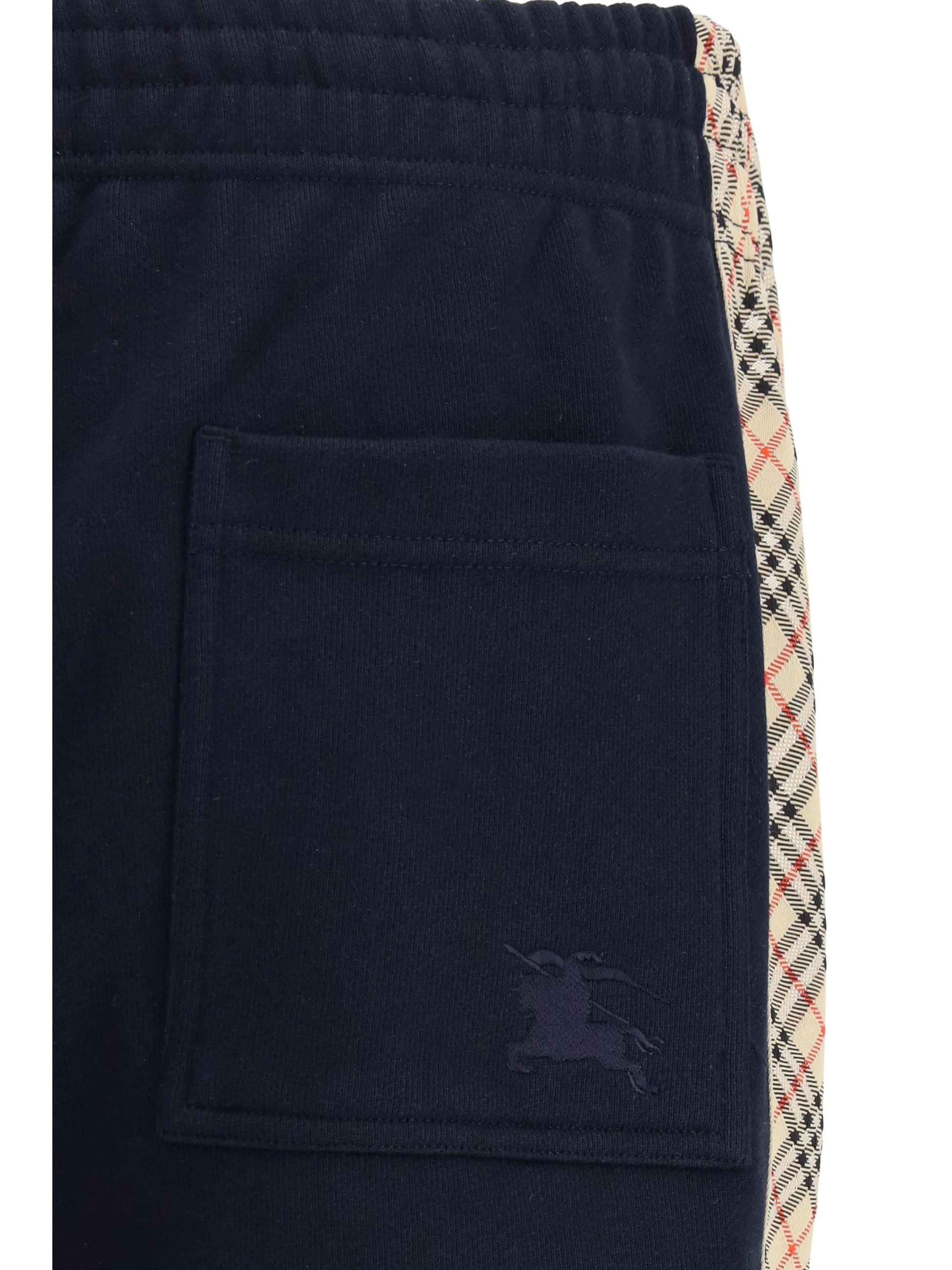 Burberry Men Jogging Pants Feature Signature Burberry Check Tape Along The Sides BURBERRY