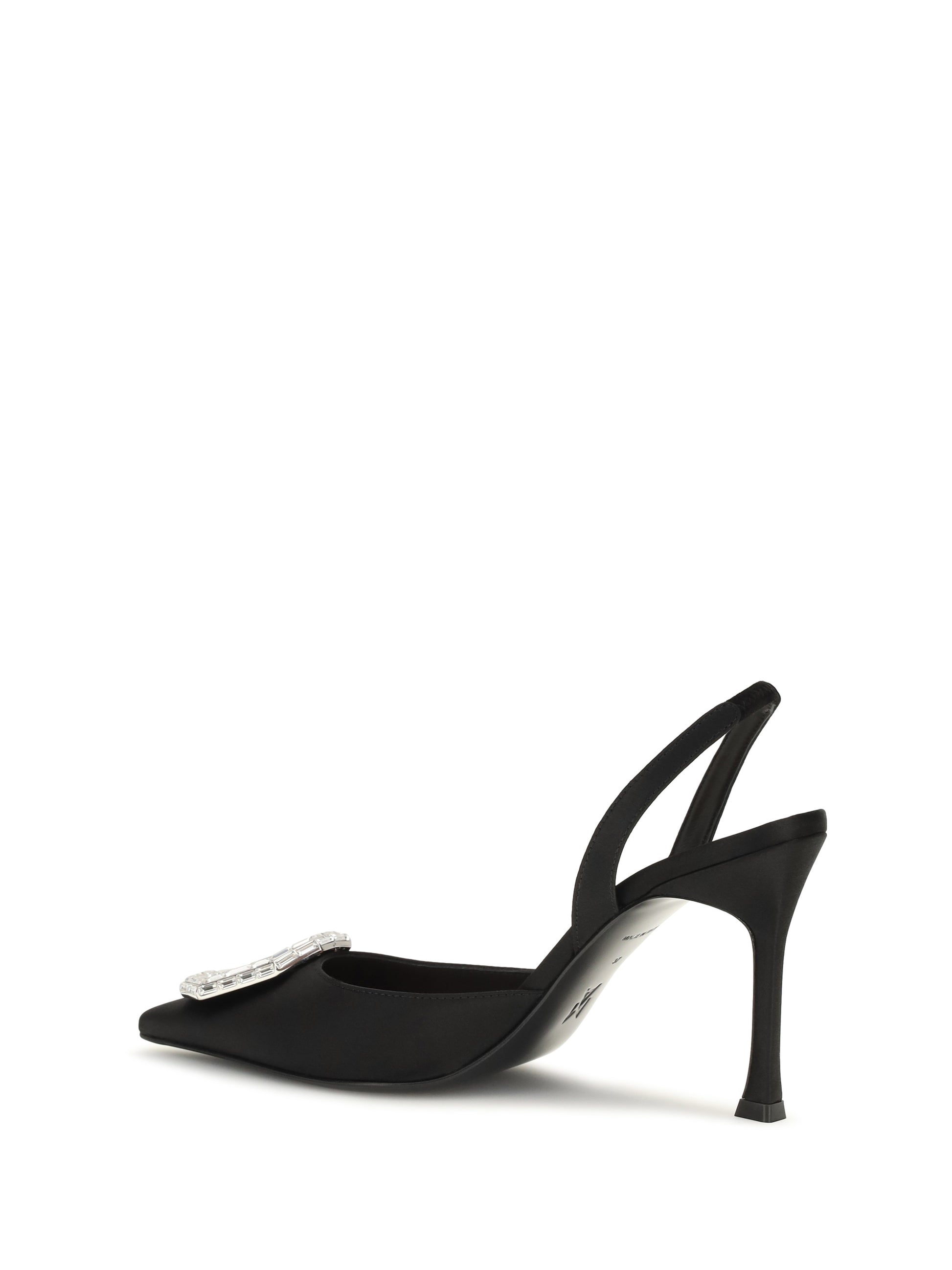 Amina Muaddi Women Camelia Satin Slingback Pumps AMINA MUADDI