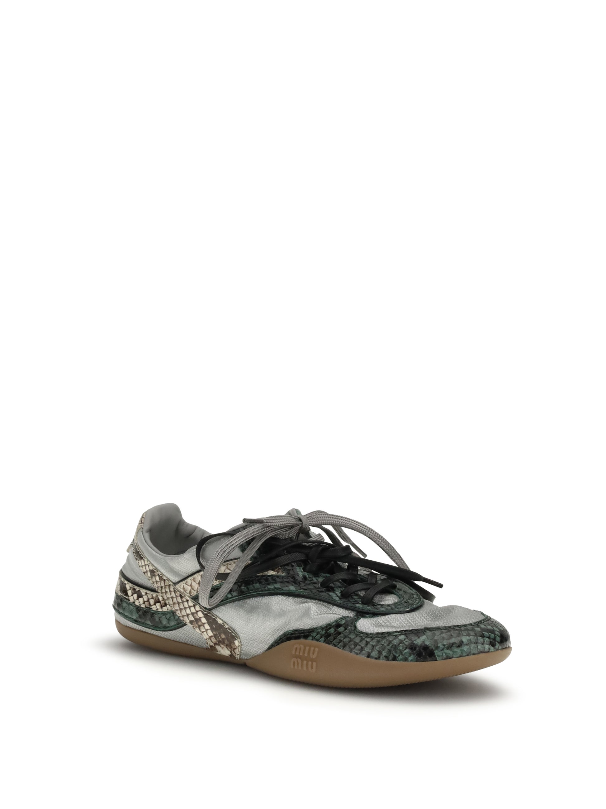 Miu Miu Women Python Print Sneakers MIU MIU