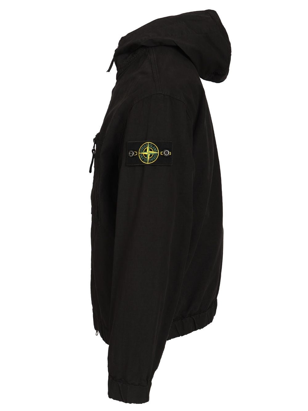 Stone Island Men Organic Cotton Ripstop Hooded Overshirt