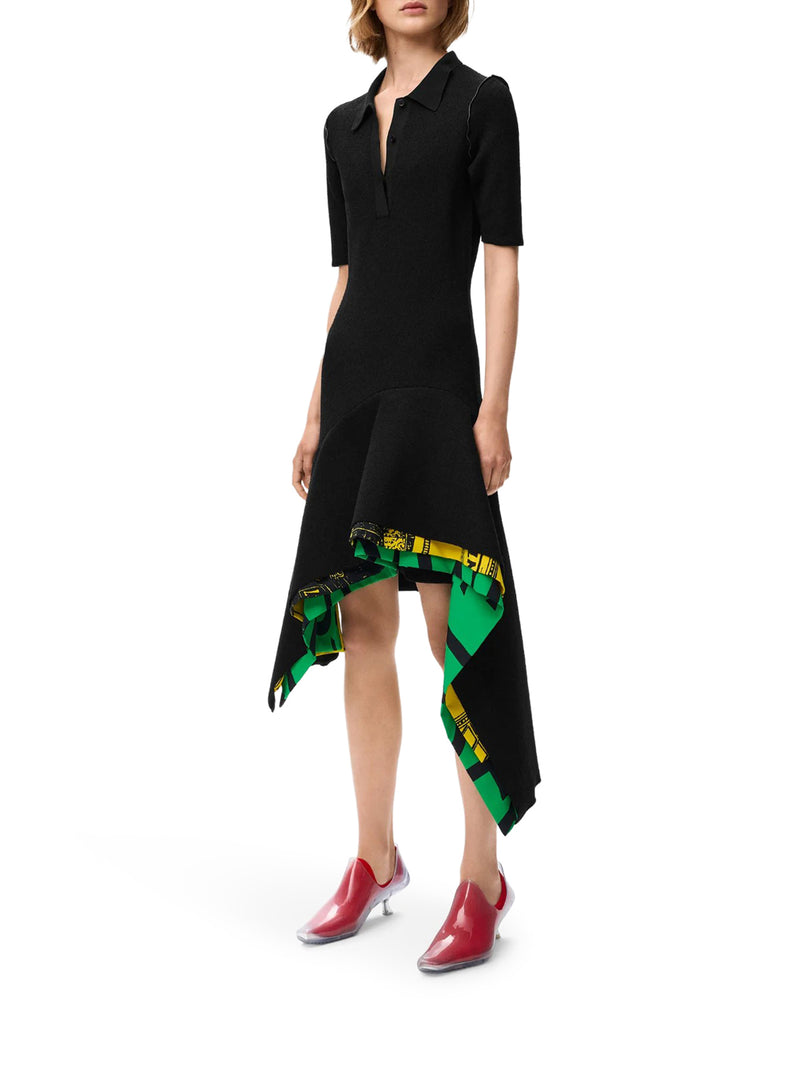 Loewe Women Asymmetric Dress With Multi-Layered Hem LOEWE