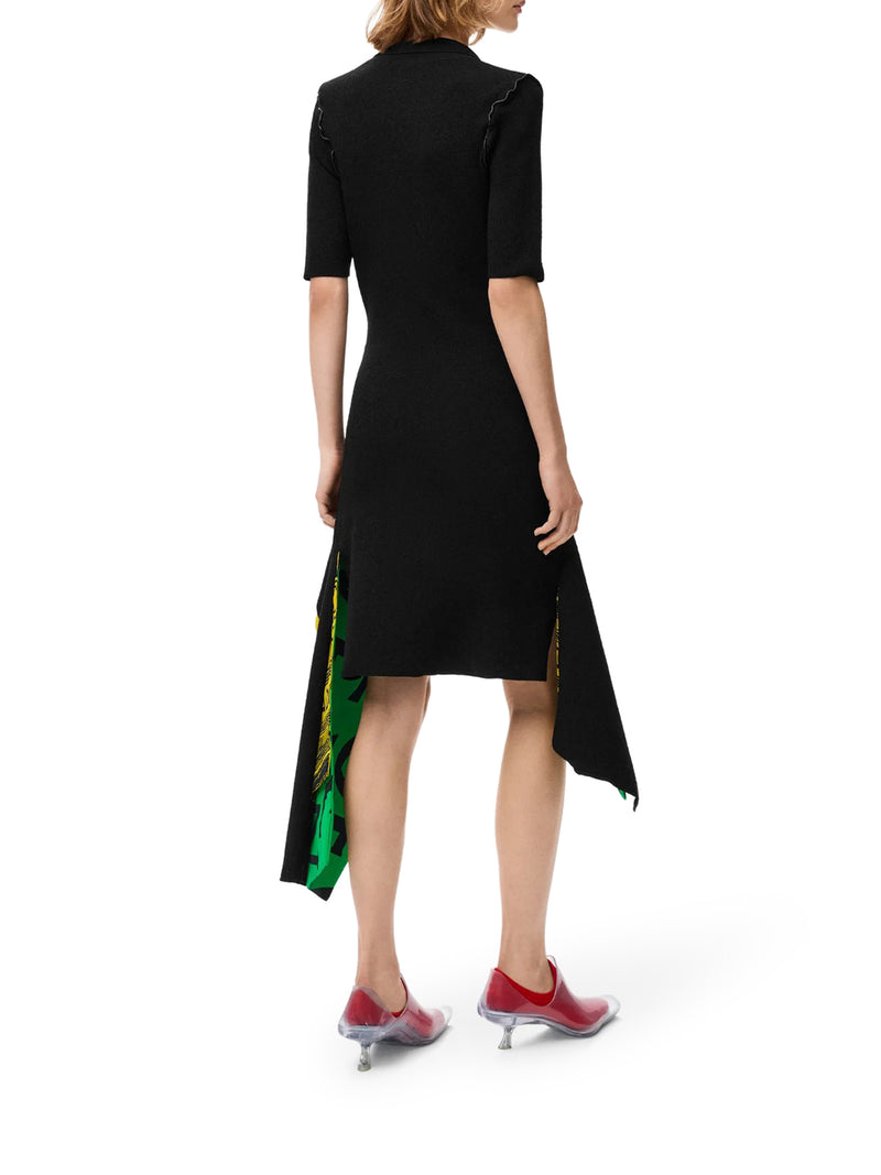 Loewe Women Asymmetric Dress With Multi-Layered Hem LOEWE