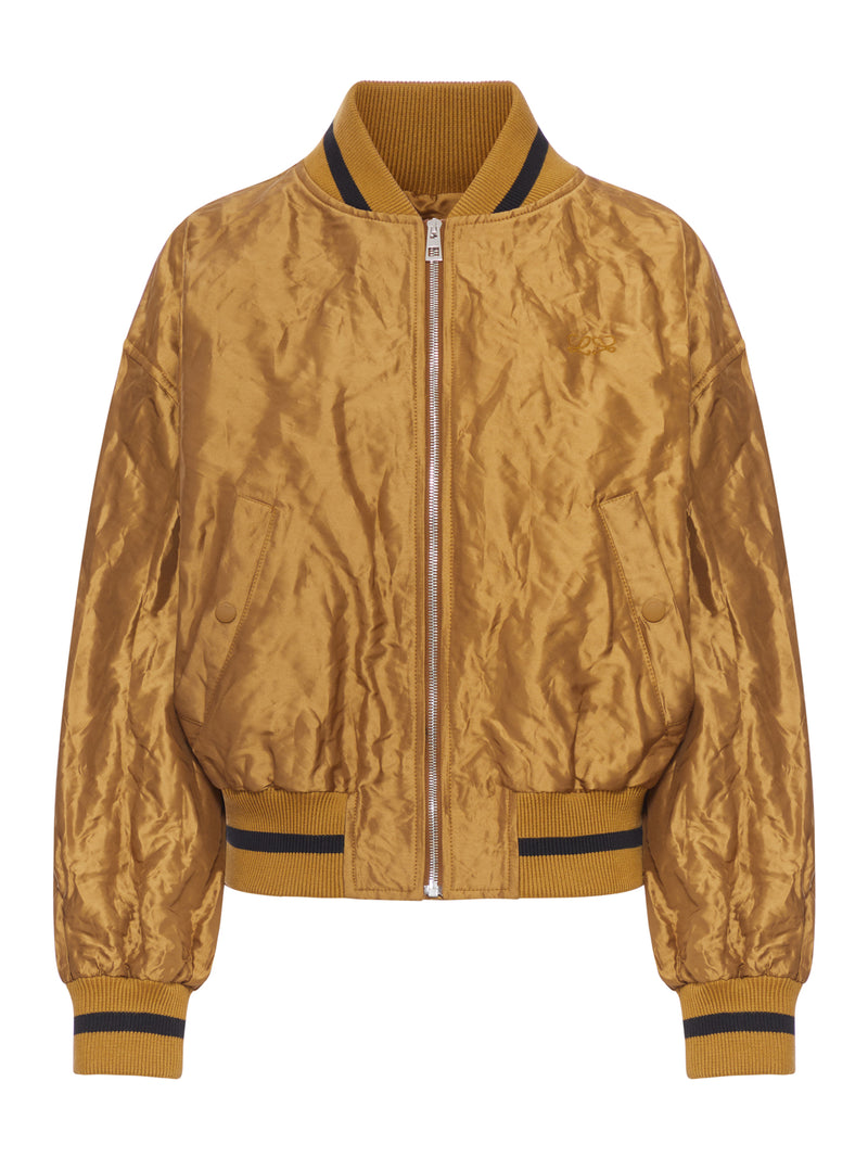 Loewe Women Technical Fabric Bomber Jacket LOEWE
