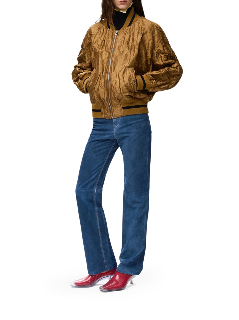 Loewe Women Technical Fabric Bomber Jacket LOEWE