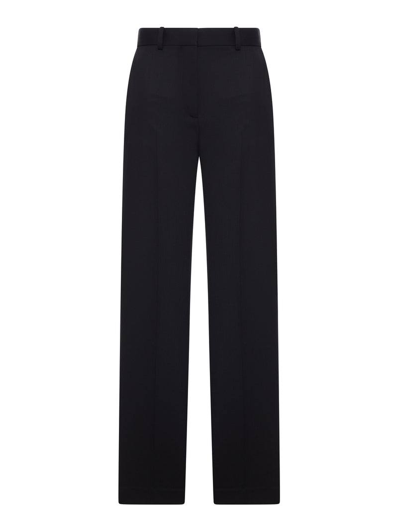 Loewe Women Black Tailored Trousers With Contrasting Side Band LOEWE