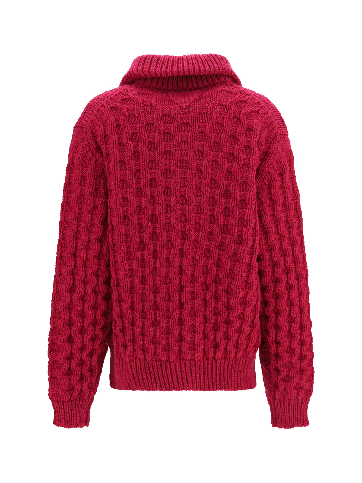 Prada Women Aran Wool Zip Cardigan PRADA