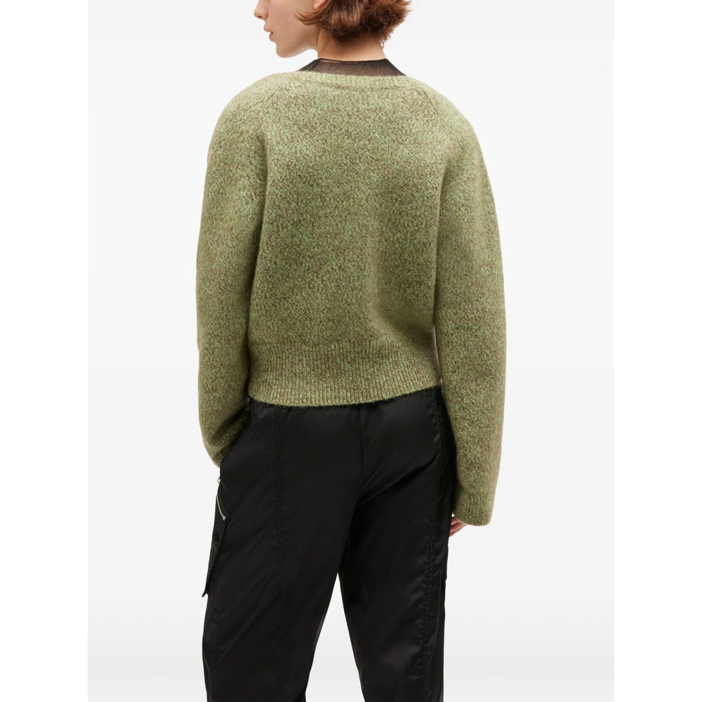 Ganni Green Knitwear - Jumpers Women GANNI