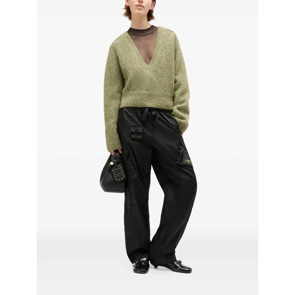 Ganni Green Knitwear - Jumpers Women GANNI