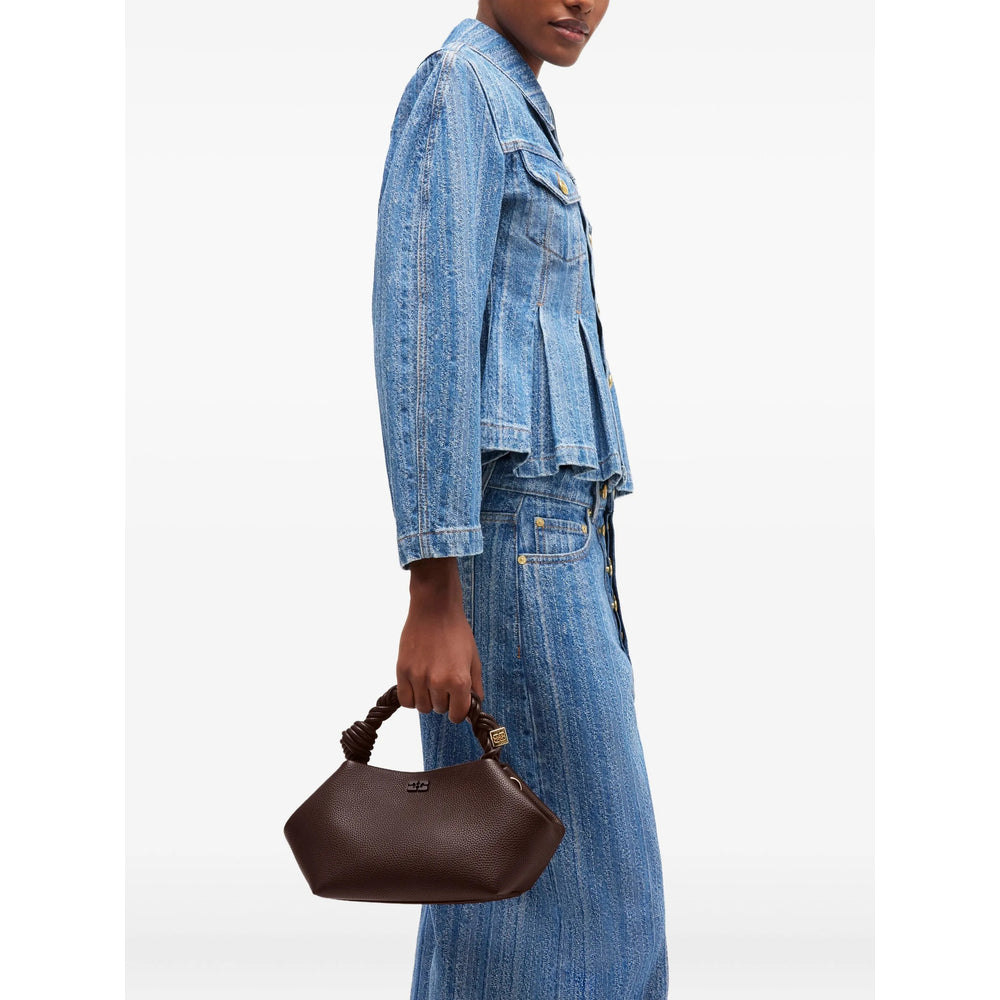 Ganni Brown Tote Bags Women GANNI
