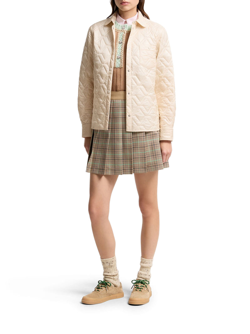 Moncler Women Diamond Quilted Padded Shirt Jacket MONCLER