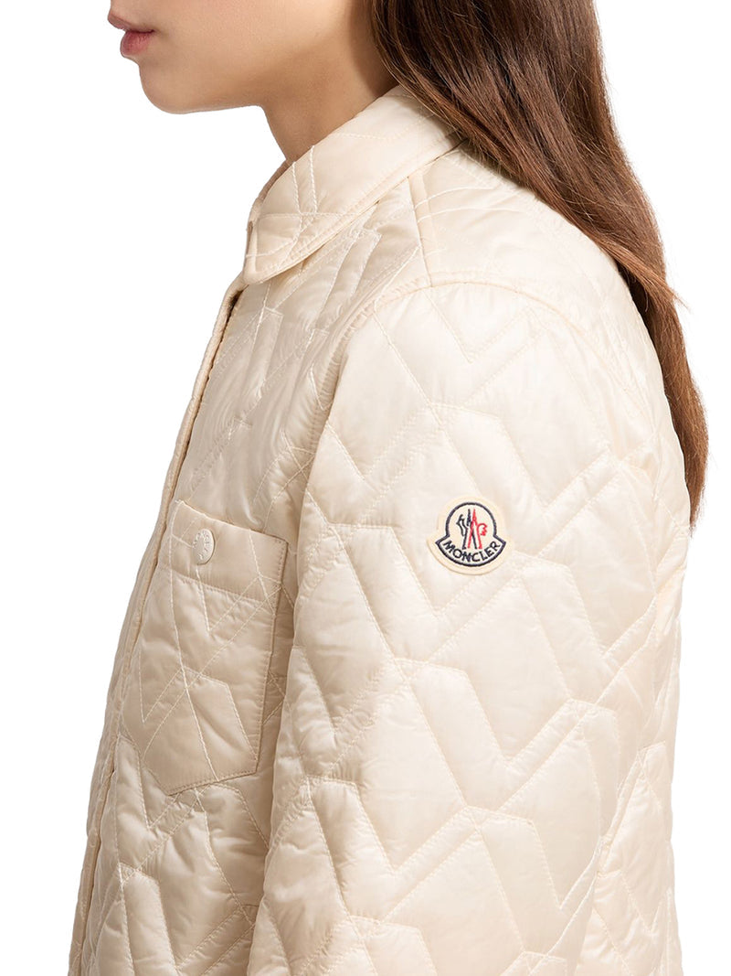 Moncler Women Diamond Quilted Padded Shirt Jacket MONCLER