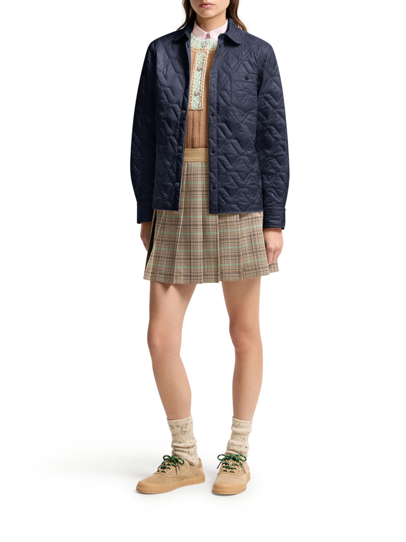 Moncler Women Diamond Quilted Padded Shirt Jacket MONCLER