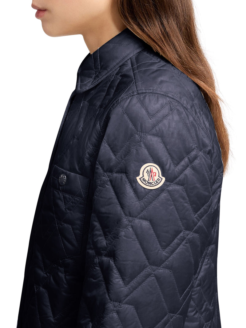 Moncler Women Diamond Quilted Padded Shirt Jacket MONCLER