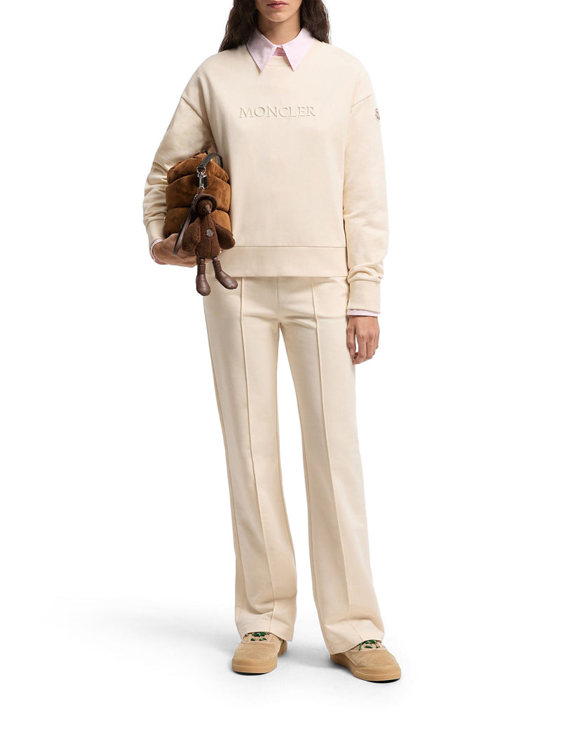 Moncler Women Cotton Sweatshirt With Embroidered Logo MONCLER