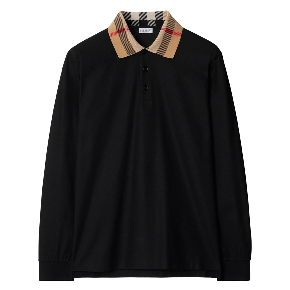 Burberry Black Polo Shirts Men BURBERRY