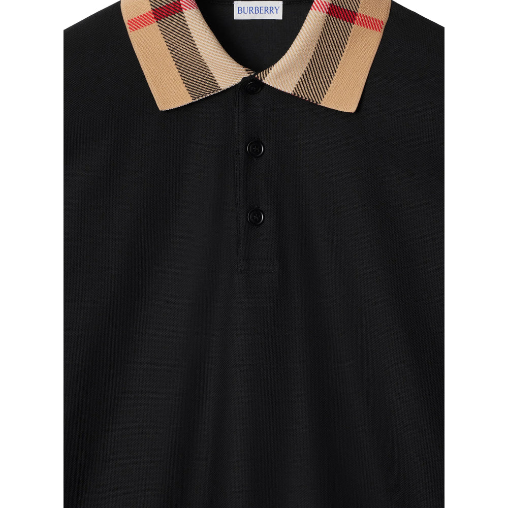 Burberry Black Polo Shirts Men BURBERRY