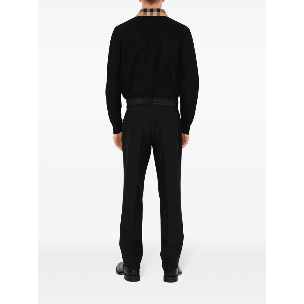 Burberry Black Polo Shirts Men BURBERRY