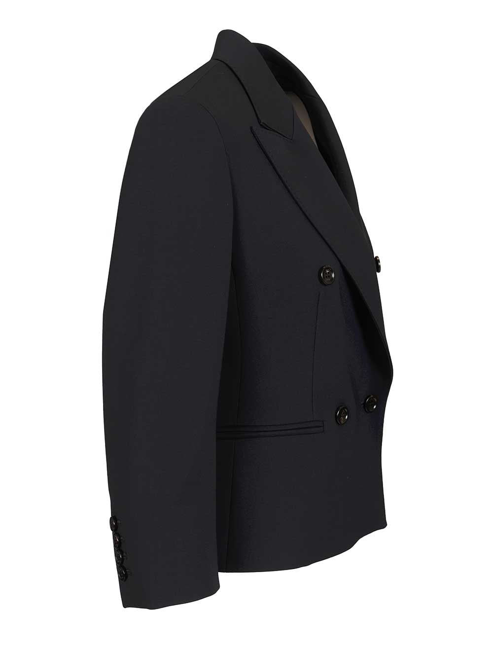 Max Mara Women Wool Canvas Crop Blazer MAX MARA
