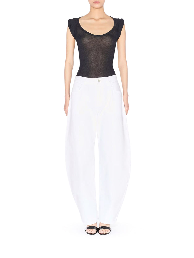 Alaia Women Low-Waisted Rounded Jeans ALAIA