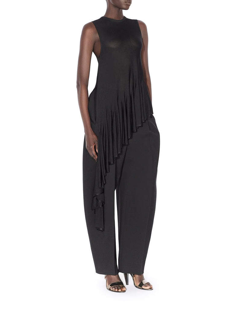 Alaia Women Asymmetric Top With Godet ALAIA