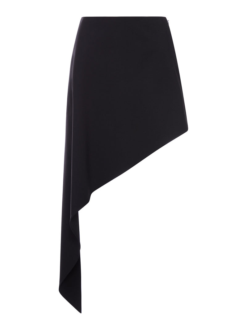 Alaia Women Asymmetric Wool Skirt ALAIA