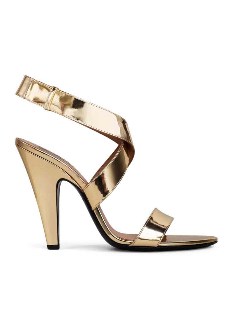 Alaia Women Mirror-Effect Sandals ALAIA