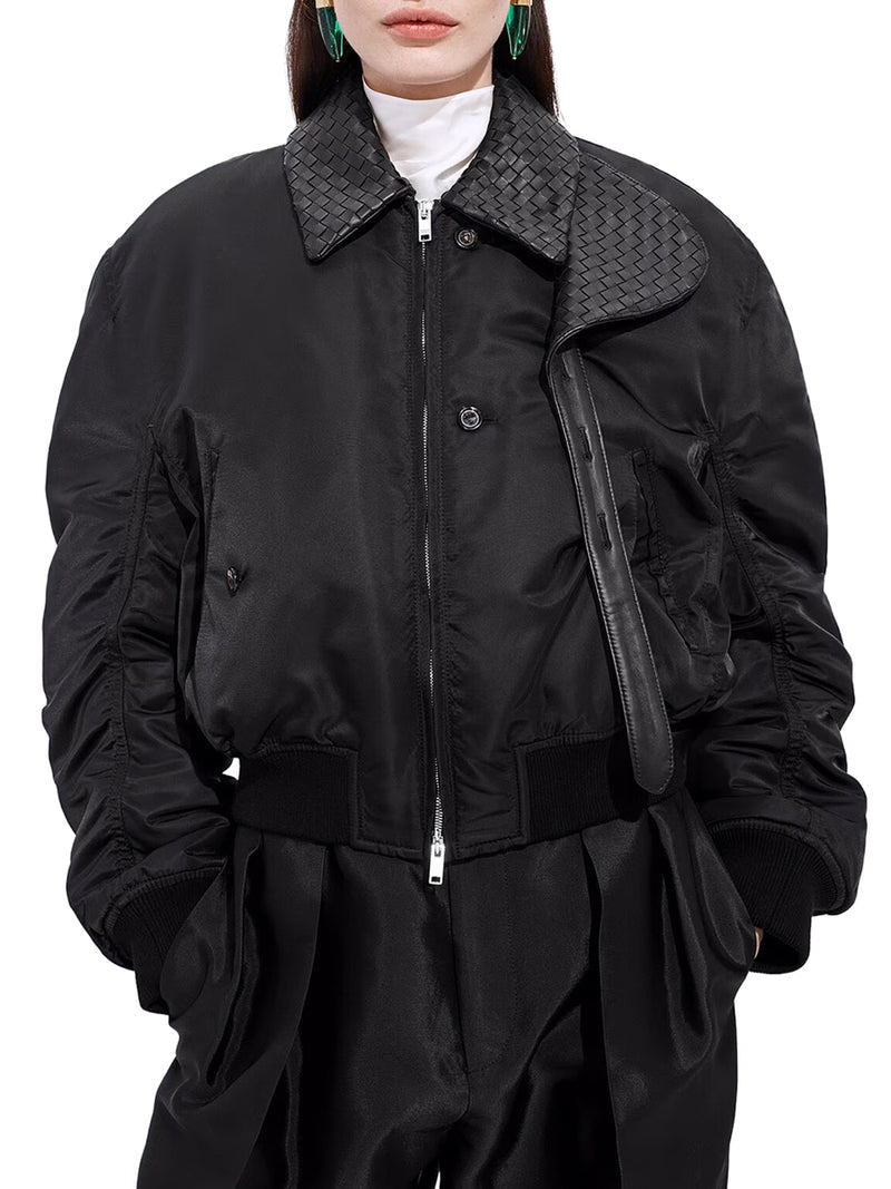 Bottega Veneta Women Padded Nylon Bomber BOTTEGA VENETA