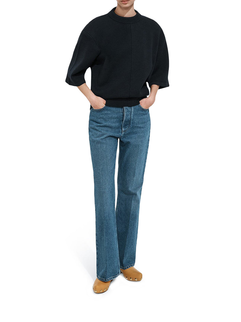 Bottega Veneta Women Medium Indigo Wash Flared Jeans BOTTEGA VENETA