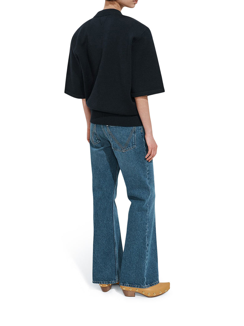 Bottega Veneta Women Medium Indigo Wash Flared Jeans BOTTEGA VENETA