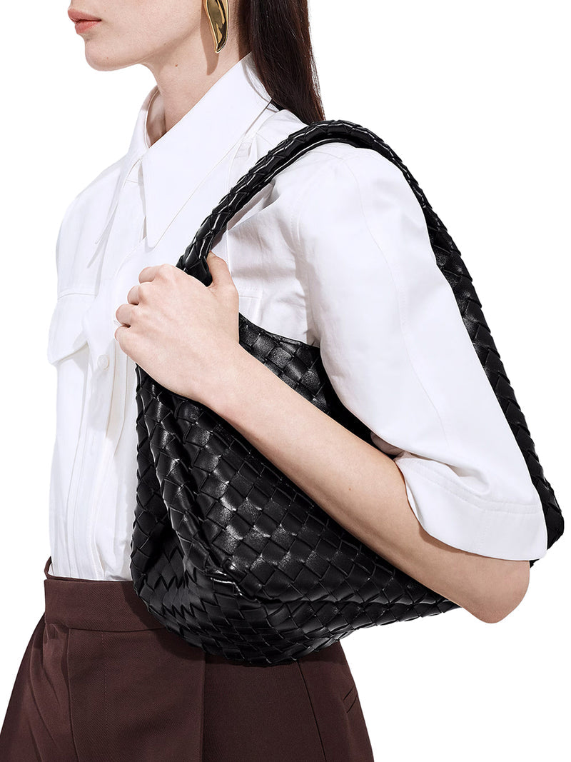 Bottega Veneta Women Woven Leather Bell Bag BOTTEGA VENETA