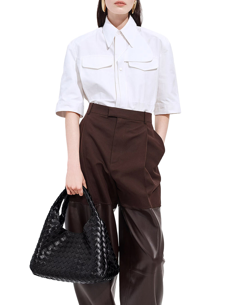Bottega Veneta Women Woven Leather Bell Bag BOTTEGA VENETA
