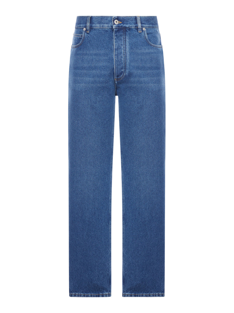 Bottega Veneta Men Wide Leg Jeans In Cotton Denim BOTTEGA VENETA