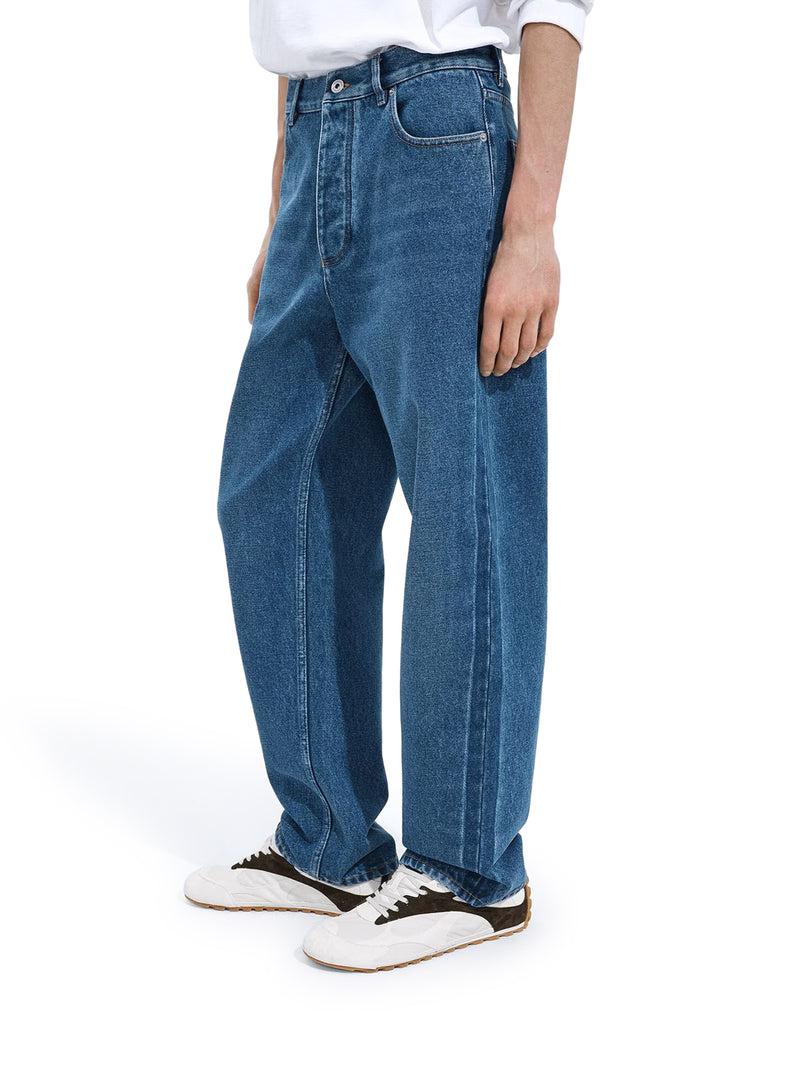 Bottega Veneta Men Wide Leg Jeans In Cotton Denim BOTTEGA VENETA