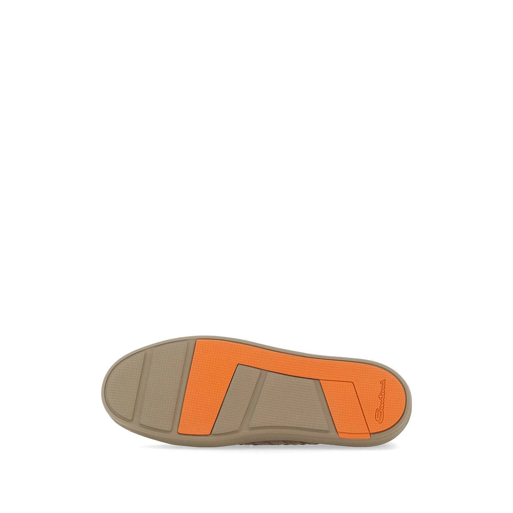 Santoni Neutrals Trainers - Low-Tops Men