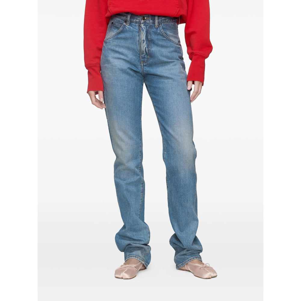 Maison Margiela Blue Trousers - Tailored Trousers Women MAISON MARGIELA