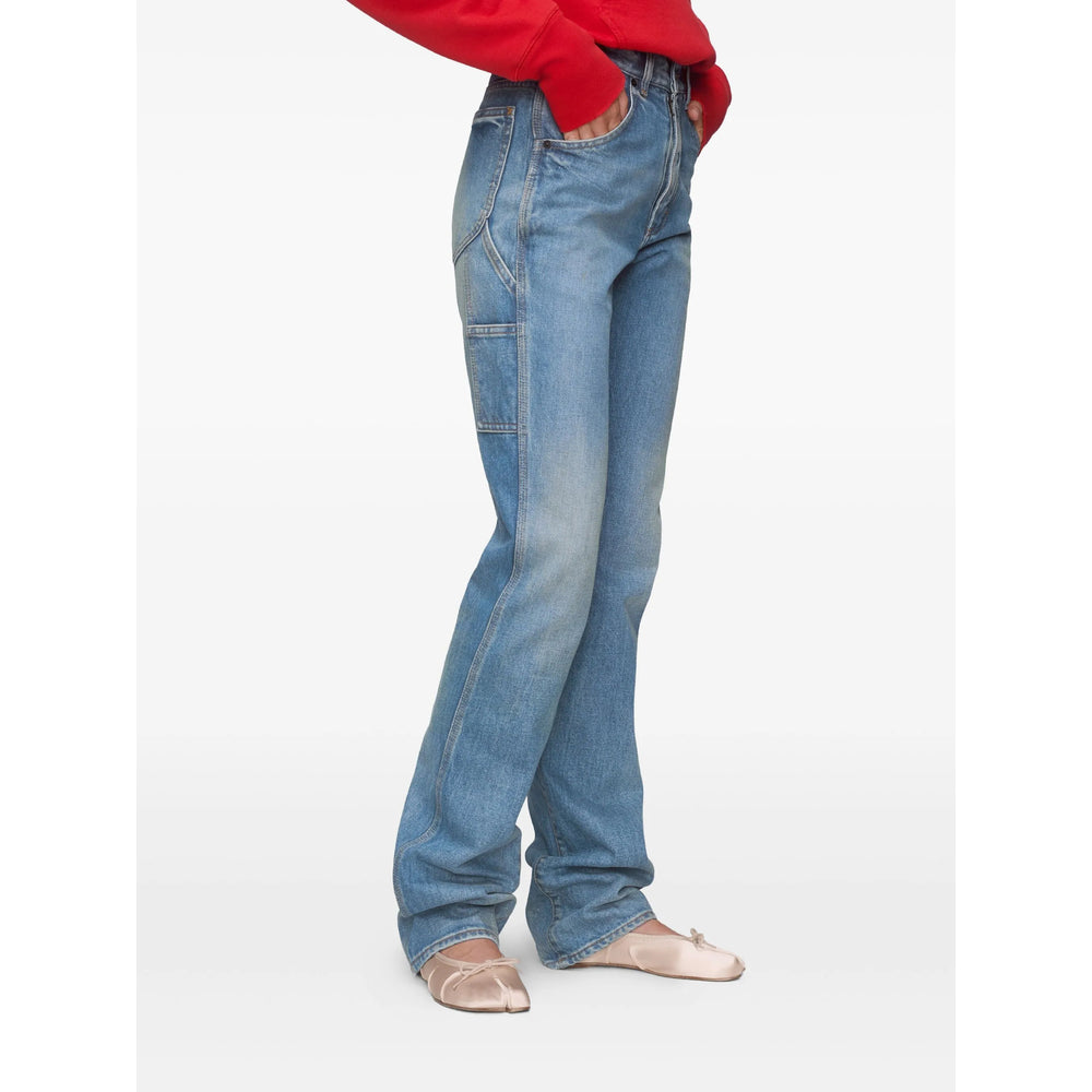 Maison Margiela Blue Trousers - Tailored Trousers Women MAISON MARGIELA