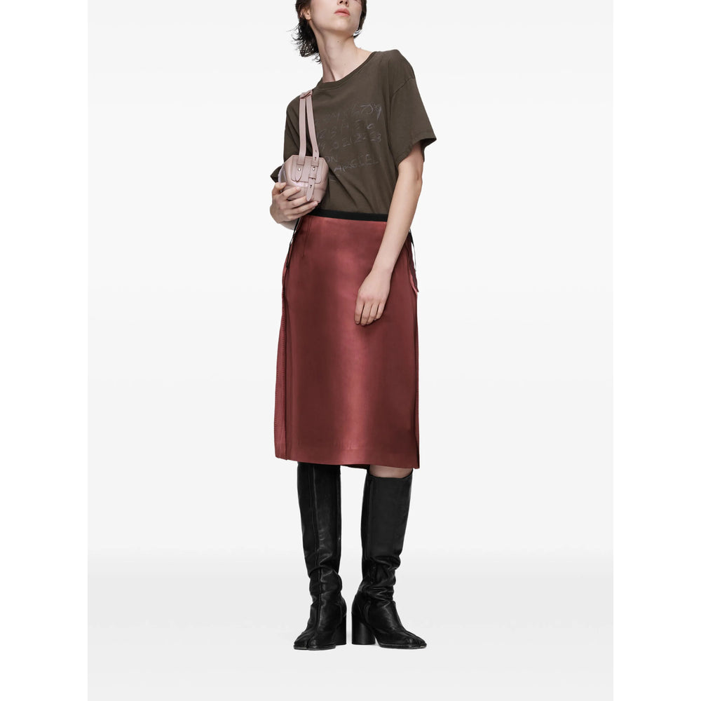 Maison Margiela Red Skirts - Straight Skirts Women MAISON MARGIELA