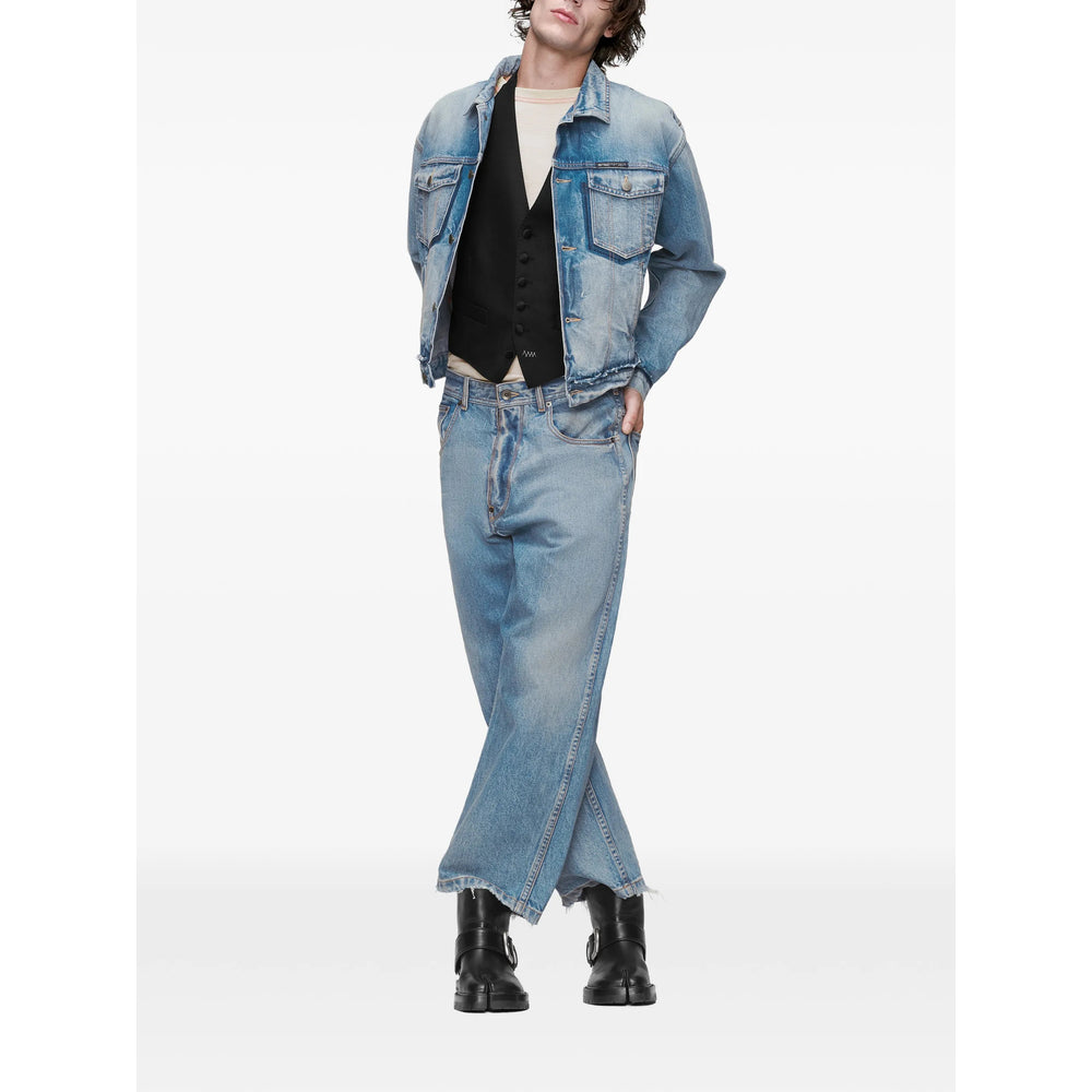 Maison Margiela Blue Jackets - Denim Jackets Men MAISON MARGIELA