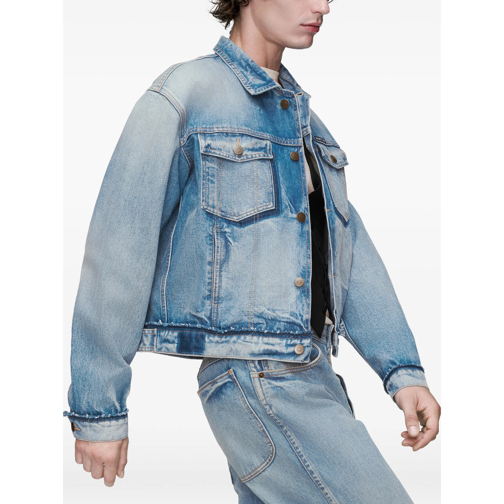 Maison Margiela Blue Jackets - Denim Jackets Men MAISON MARGIELA